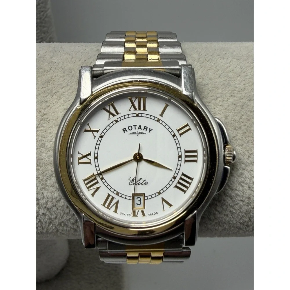 Rotary Elite New Battery Mens Watch 35MM 7.25